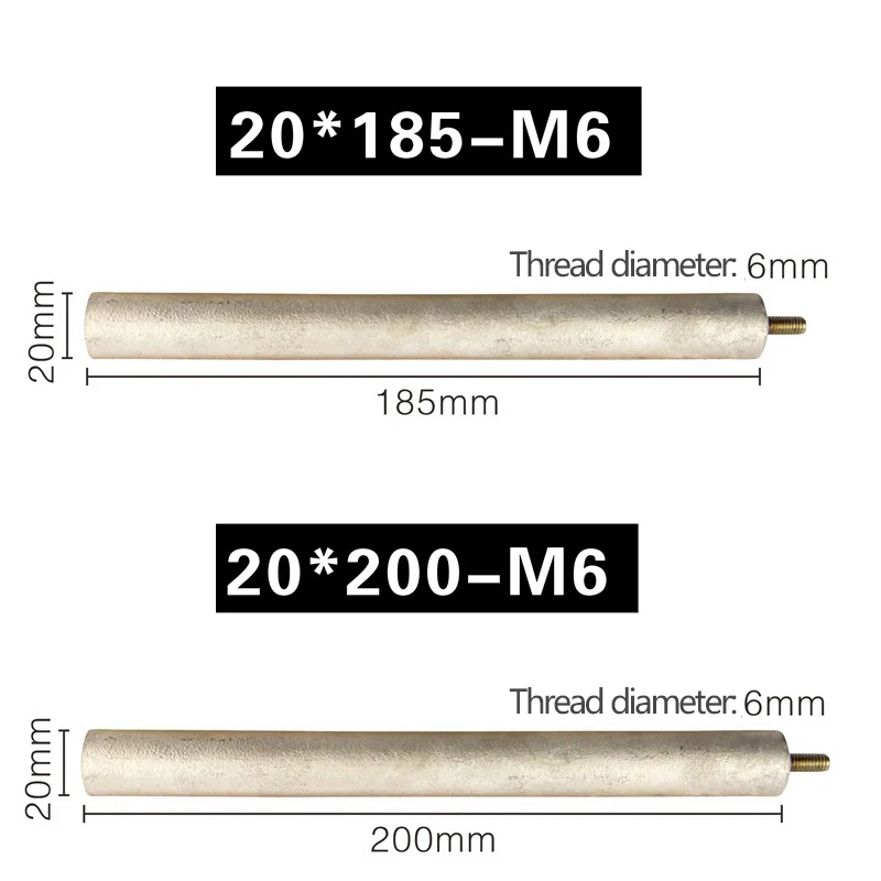 M6 22x335mm Solar And Electronic Water Heater Magnesium Anode Rod Of