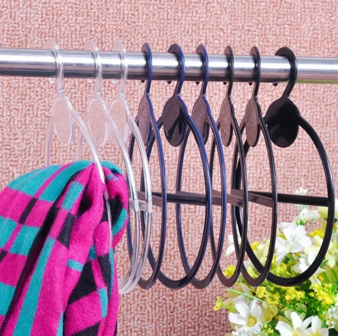 Free Sample Custom Round Hijab Shawl Scarf Display Plastic Cheap Hanger