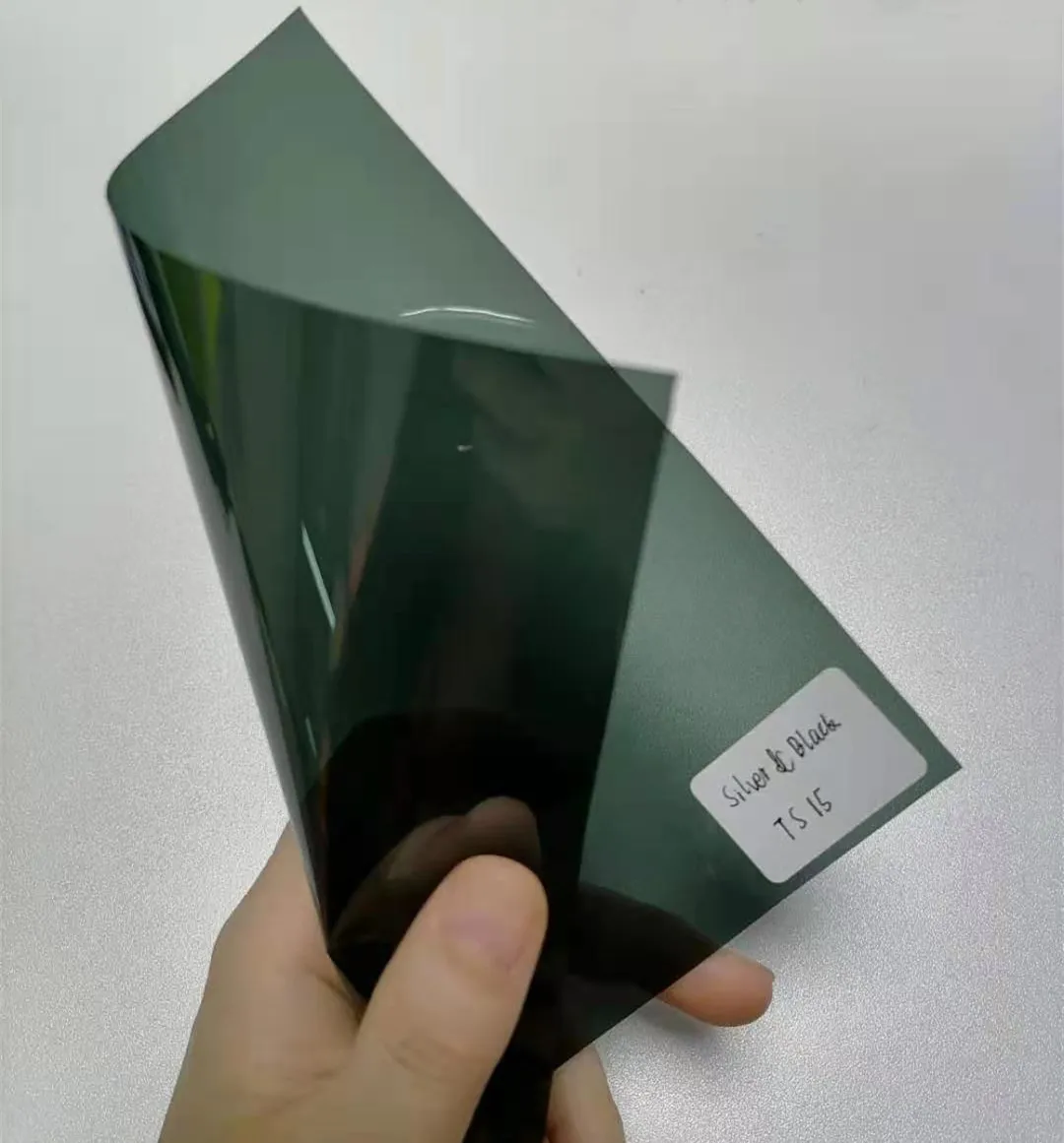 One Way Vision Car Building Window Silver Black Titanium Film Silver