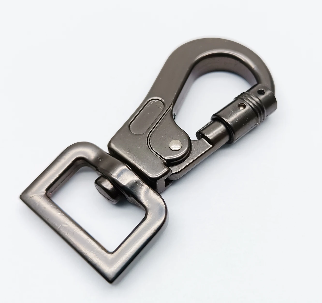 Swivel Snap Hook Dog Leash Practical Strap Screw Buckle Metal Snap Hooks Keychain High Quality Locking Carabiner