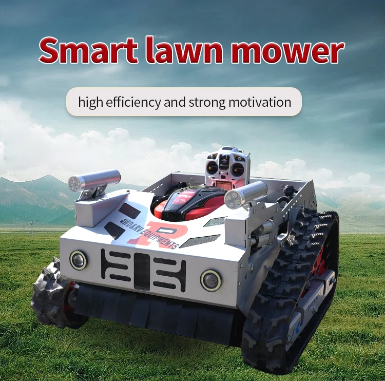 Turf Rover Remote Control 550mm Remote Control Crawler Lawn Mower - Smart & Efficient