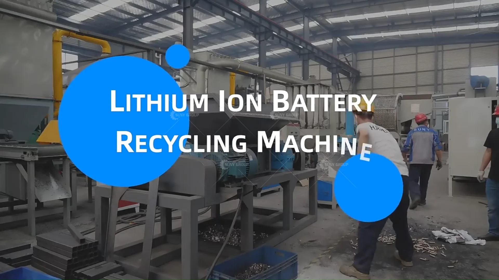 Newest Design Ev Lithium Battery Recycling Machine Waste Battery