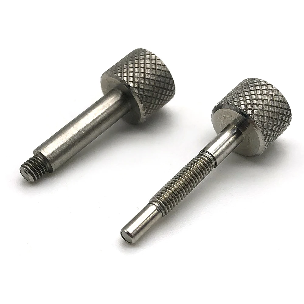 Tornillo de pulgar moleteado M6 de acero inoxidable