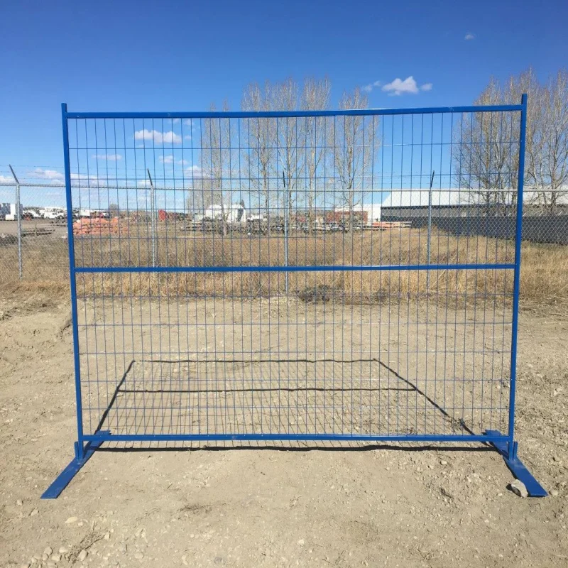 Outdoor Temporary Metal Fence Panels 6x9.5 Construction Gate Factory Direct from Canada for Construction Sites