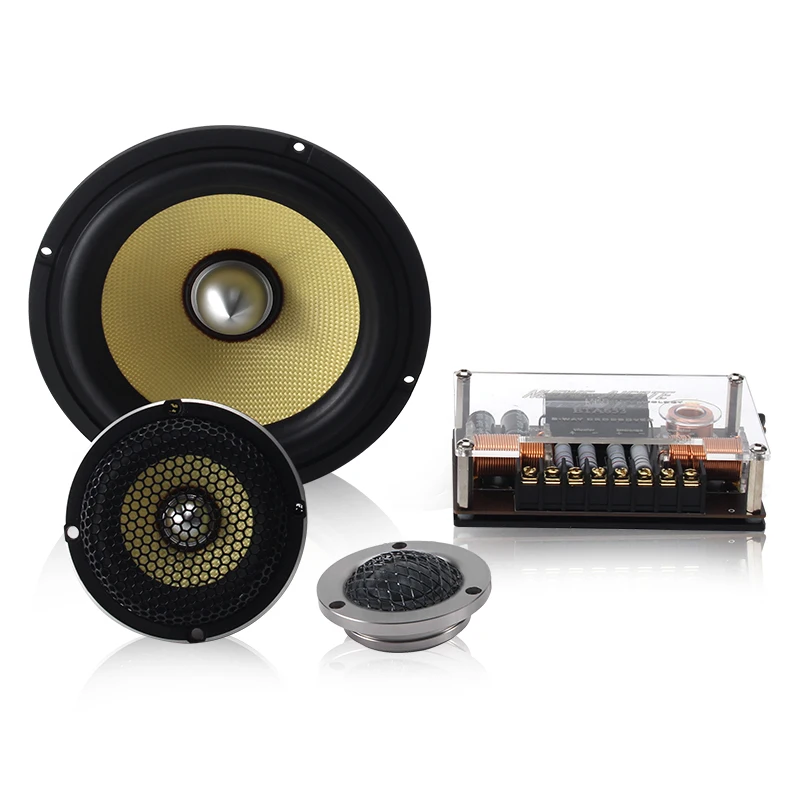 Car Audio System 300Watts Peak Power 4ohms Horn  3way Car Component  Speaker Full Range Aluminum Basket