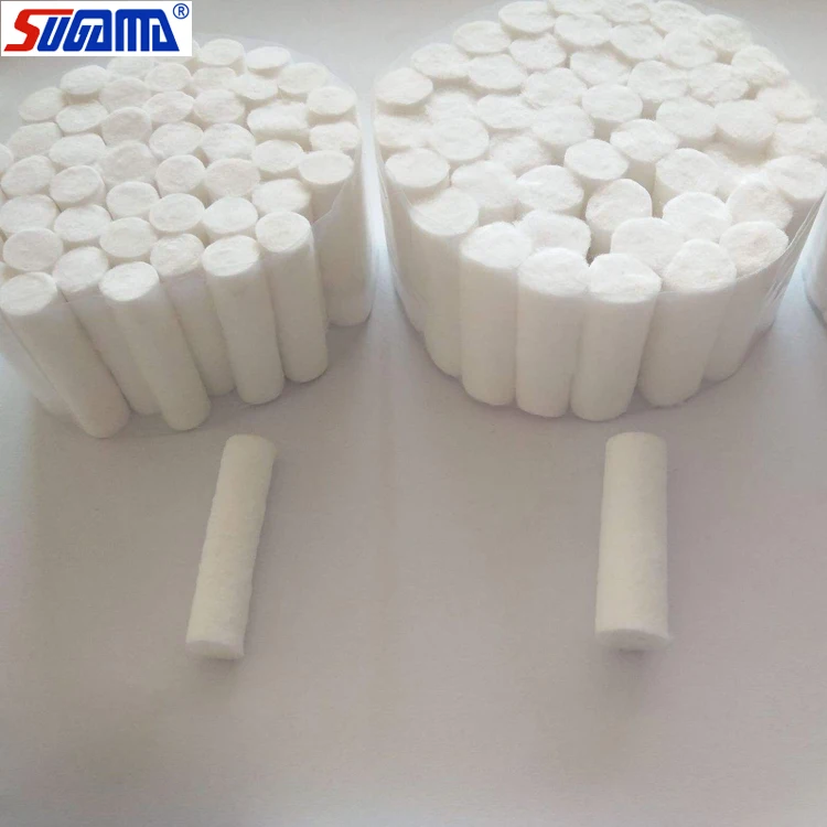 White disposable dental consumables 38mm cotton dental roll
