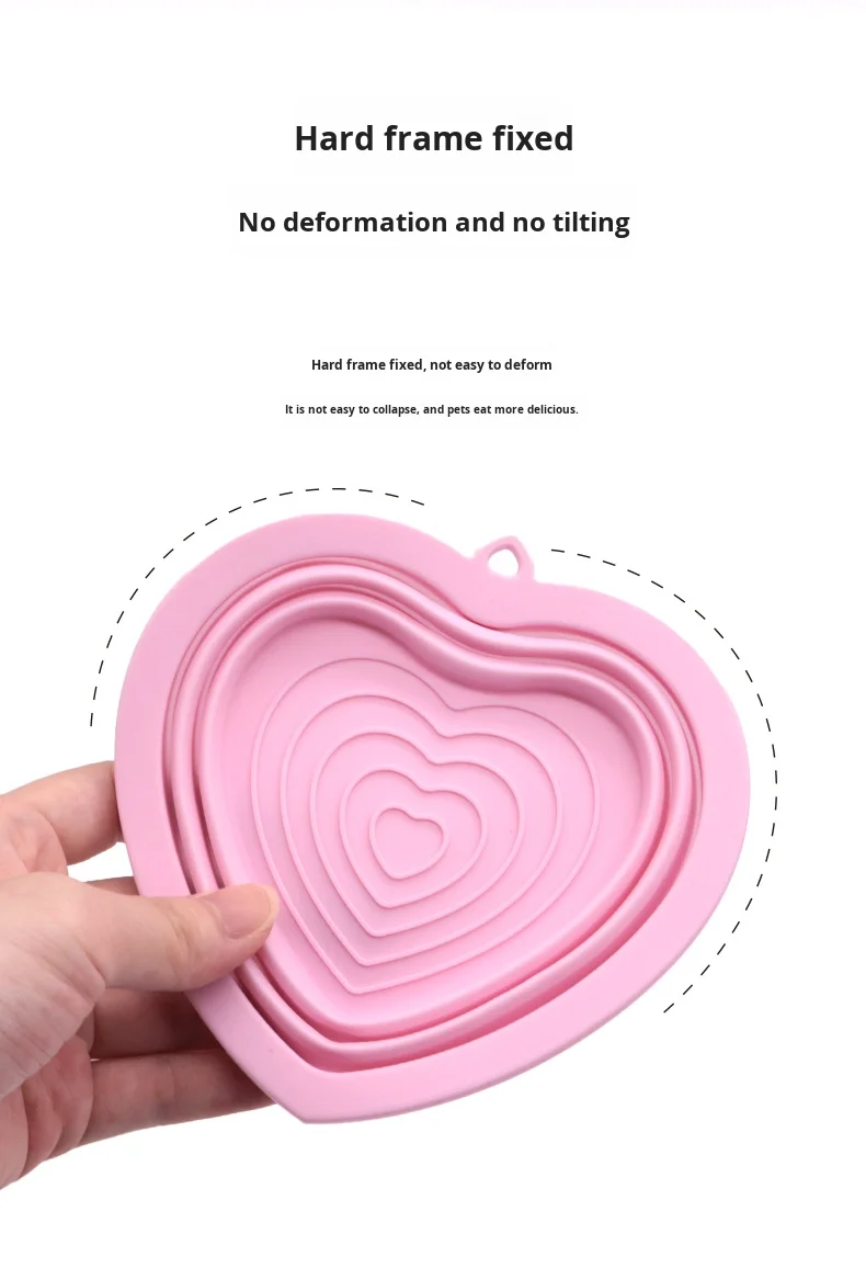 Portable Outdoor Dog Food and Water Bowl Food Grade Silicone Folding Pet Bowl Easy Feed Dog Bowl Pet Supplies details