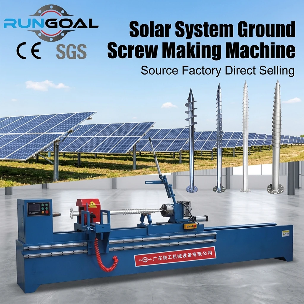 Helical Pile  Machine for House Foundation Steel Ground Screw Piles Production Machine for Solar Mount System
