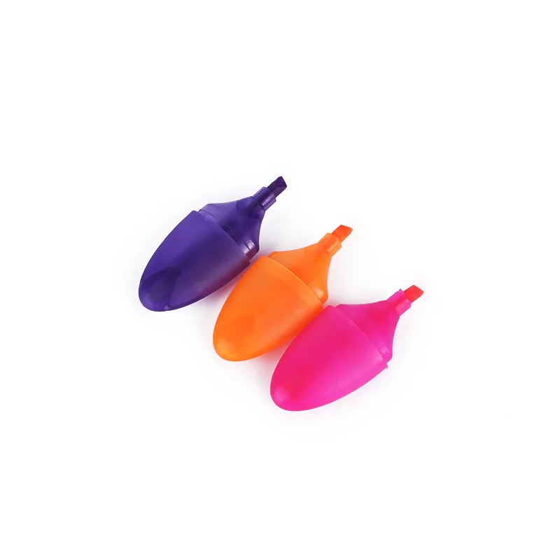 Colorful Egg Shaped Highlighter Marker Pen Promotion Multi Color Mini Egg Shaped Highlighter