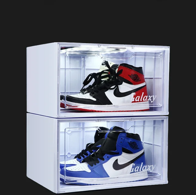 air jordan creativo chiaro acrilico scarpa sneaker scatola di