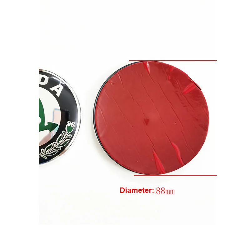 Abs Logo Car Front Hood Rear Trunk Emblem Badges For Skoda Octavia A7 A5 Fabia Superb