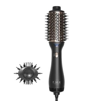 FMK Wholesale Electric Hair Brushes Private Label Hot Air Hair Volumizer Dryer Personal Use Blower Air Blowout Brush Dryer