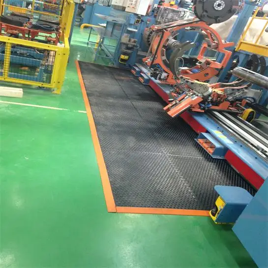 Heavy Duty Anti Fatigue Floor Mats Rubber Industrial Antistatic Interlock Non-Slip Conductive Rubber Mat details