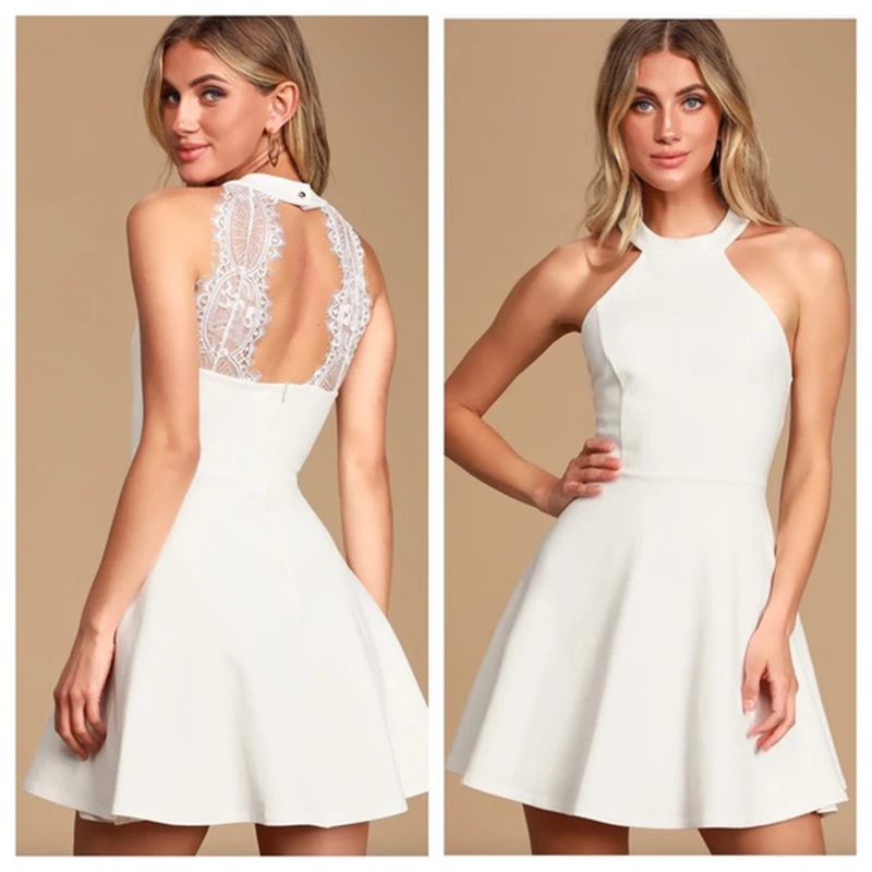 Hometown girl white sale lace skater dress