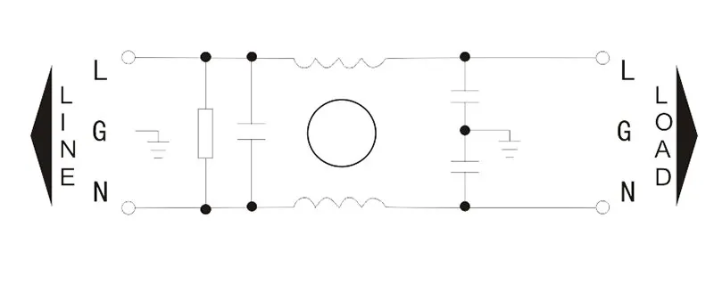 DAA2 Wire installation EMI Filter Power Line Noise Filter CUL CE ROHS