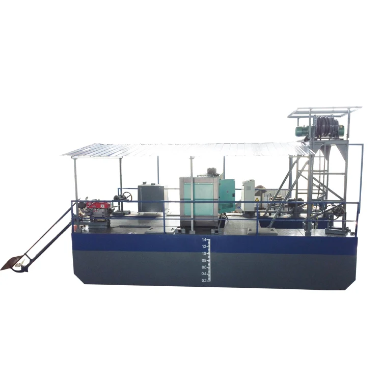 Sand Dredging 20 m Suck Depth Mini River Sand Dredge Boat