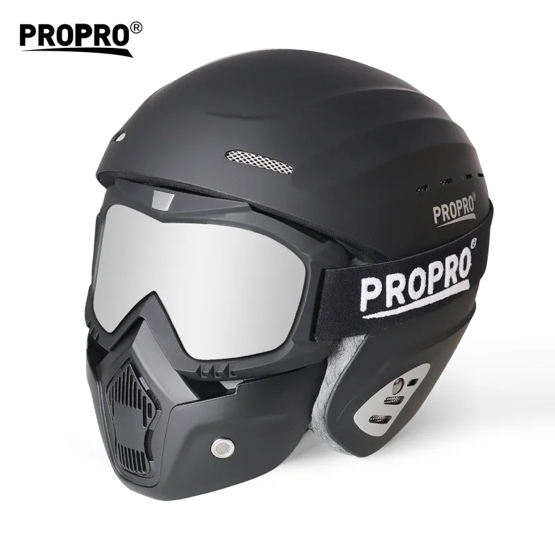 CE Approved Modular Full Face MTB Helmet with Ski Goggles - Impact