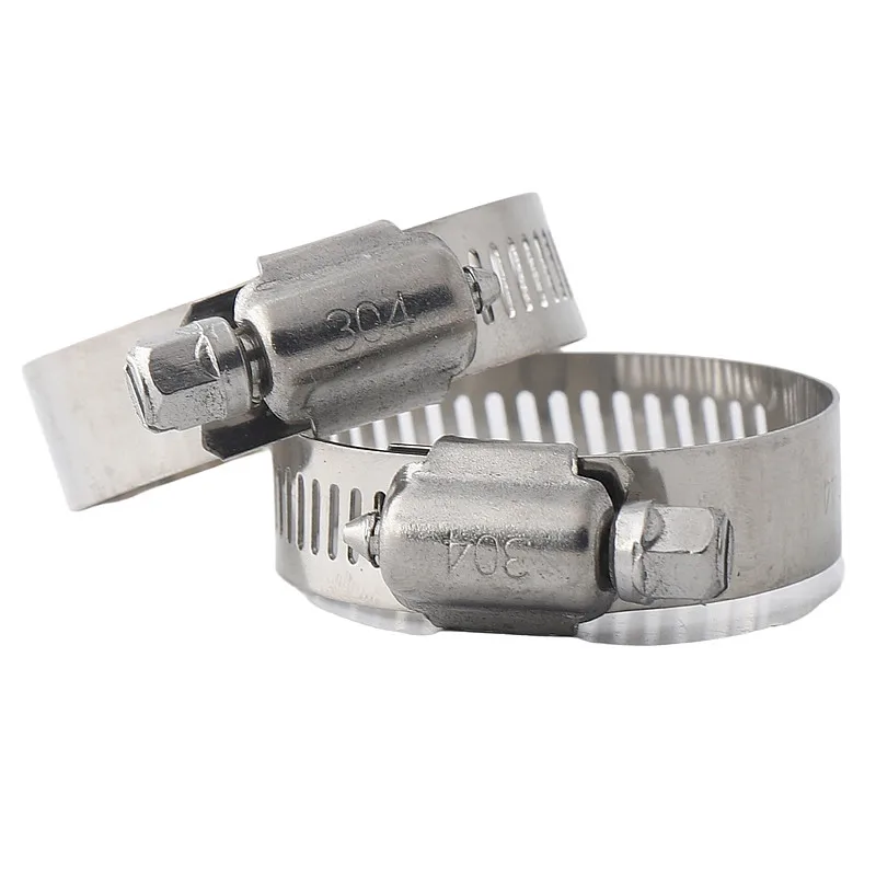 YAMAKAL Stainless Steel Hose Clamps – Adjustable, Rust-Resistant (SUS304), Pack Of 10, Fits 0.6–1.0 Hoses
