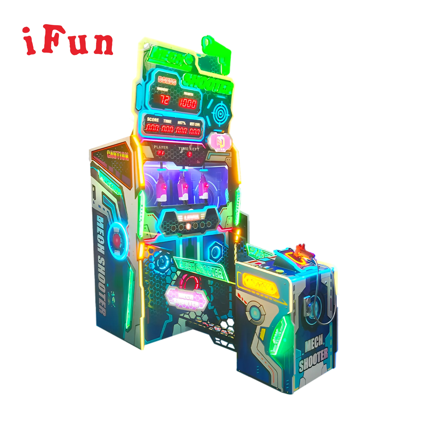 Ifun Mech Shooter Gun, видео аркадный автомат, симулятор стрельбы, управляемый монетами, Крытый игровой автомат для выкупа
