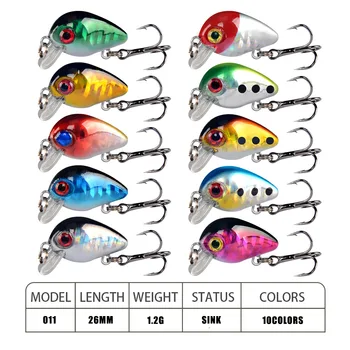 Internal Laser Minnow Lure, Bionic Hard Bait Fishing Hook, 2.6cm/2.1g, Suitable for Tilapia – Minnow – view 3