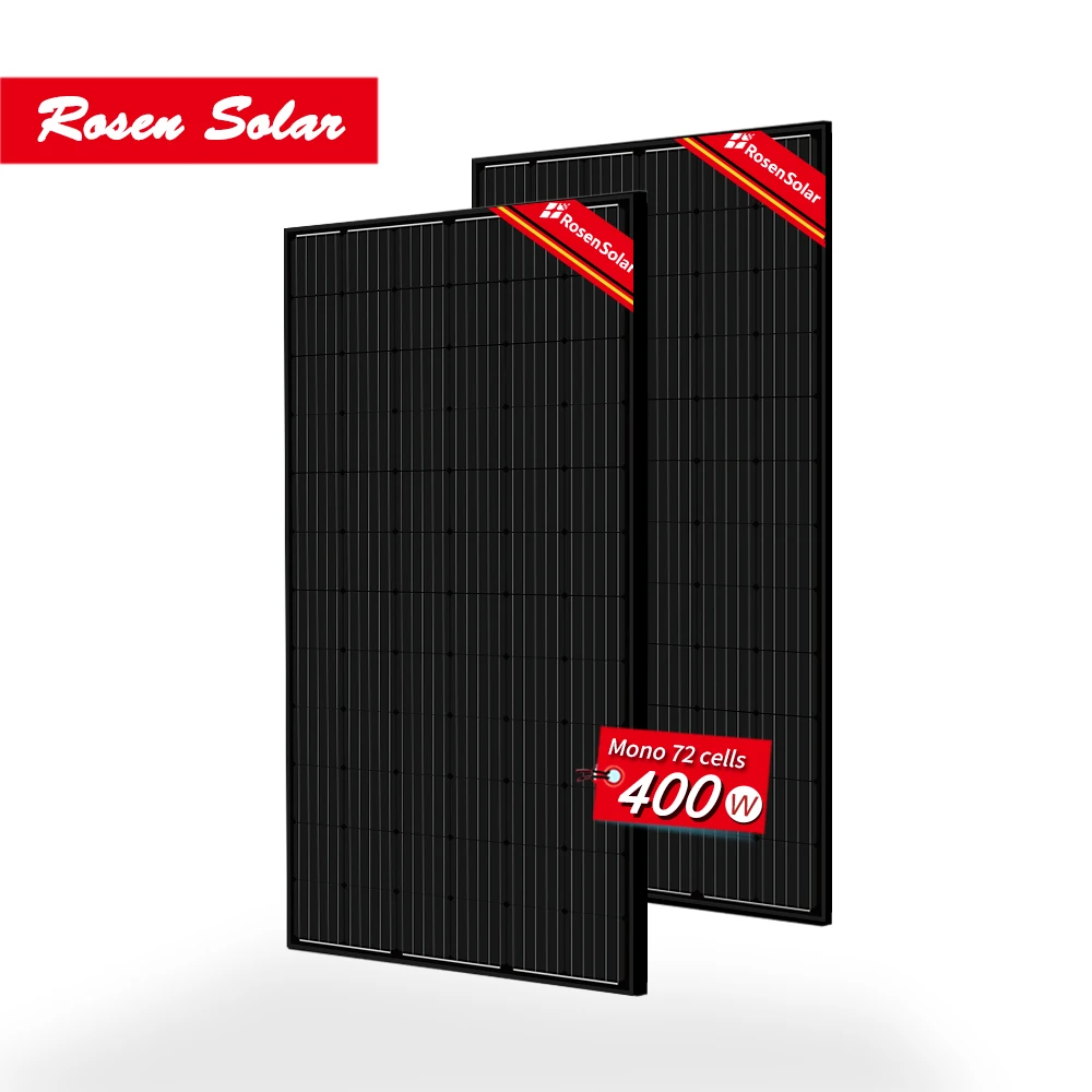 PERC Mono Solar Panel 400watt 390w 380w PV Module All Black 400w