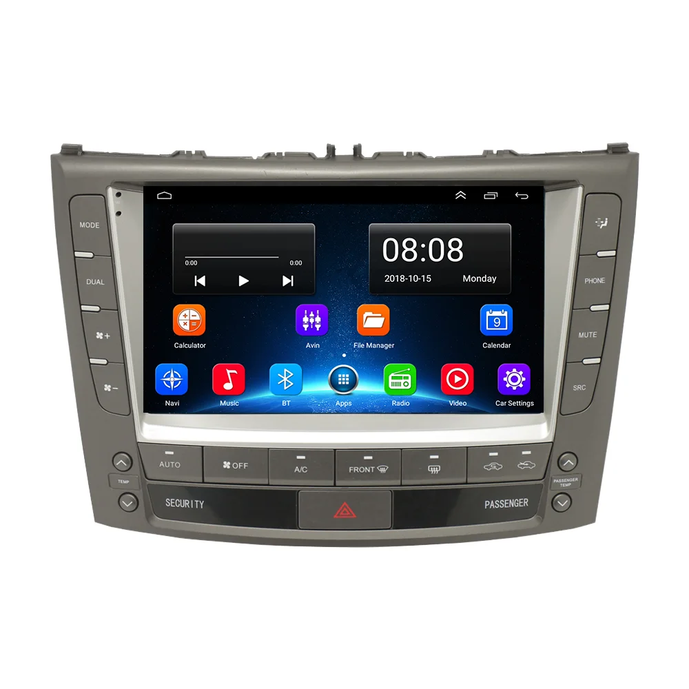 2 Din Android Car Stereo Audio GPS MP5 Player Dashboard Mounted DVD Player Luxury Sedan IS IS250 IS300 IS350 2005-2012 Models