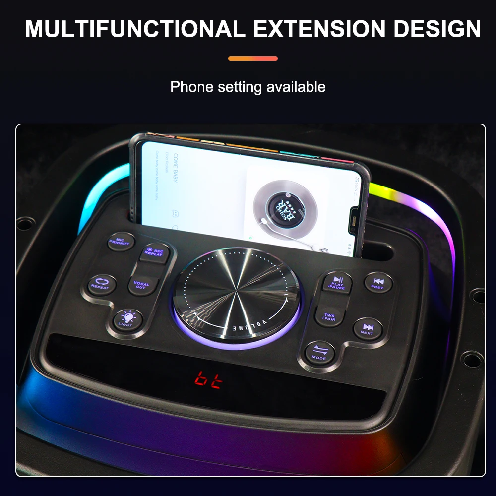 Sing-e ZQS8250 Portable Wireless DJ Party BT Speaker