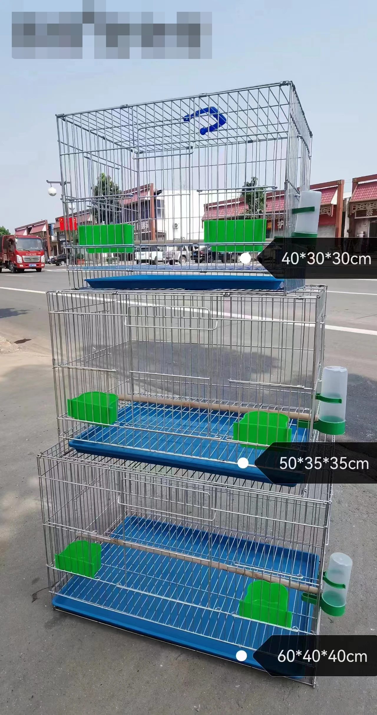 Cheap Galvanized Anti Rust Bird Cage For Parrot Birds With All The