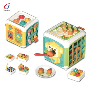 Chengji Hot Sell Multifunctional Montessori Toy Creative Interesting Colorful Design Multi Game Sensory Cartoon Busy Cube Toy