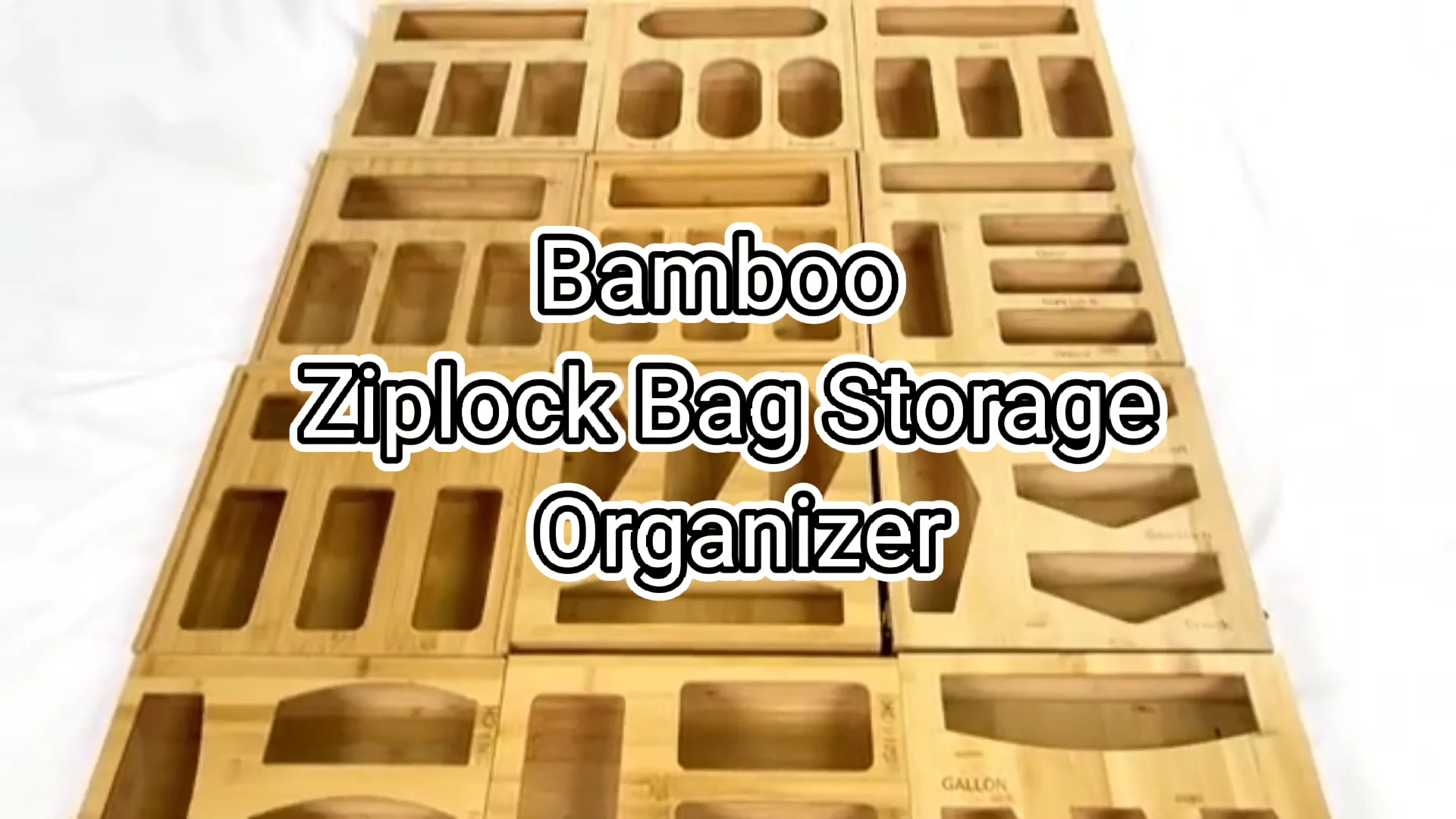Diy Ziplock Bag Container Organizer Wall Mount Wooden Ziplock Bag