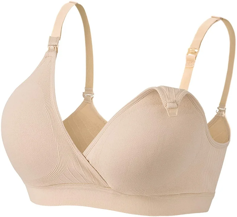 soft removable pad nursing bra for