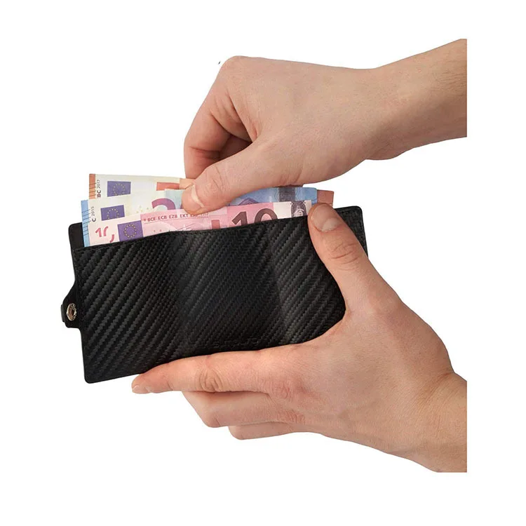 RFID with Aluminium Money Clip and Coin Compartment Protects