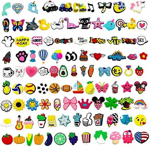 Оптовая продажа, поставщик, дизайнерские стильные украшения для обуви, смайлик, ПВХ аксессуары, 2D BLM деньги, мексиканские Сабо, подвески