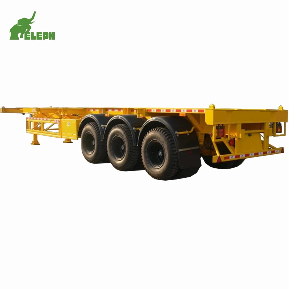 container-terminal-transportation-skeletal-semi-trailer-transport-20-ft