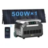 Black + 500W solar panel