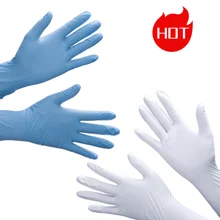 High Quality Nitrile Tattoo Gloves Beauty Salon Gloves Blue Nitrile Gloves 100 Pcs Powder Free