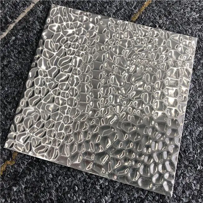 outdoor decorative metal wall panels interior Water Ripple Sheet Wave Bright