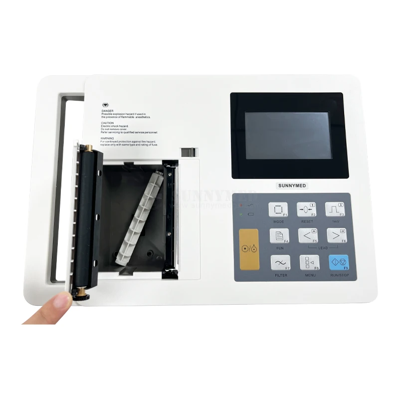 Sy-H006 portable ecg machine three-channel electrocardiograph English version pathological analysis equipments-121048