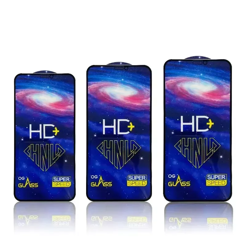 Free Sample Link Tempered Glass Screen Protector Anti Dust for iPhone 13 Full Glue Full Screen Glass Protector
