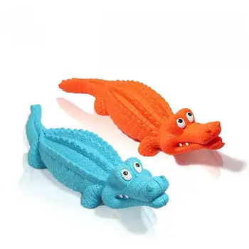 Dog Chew Rubber Toy Crocodiles Design Tough Dog Chew Toys Natural Rubber Indestructible Aggressive Chewers