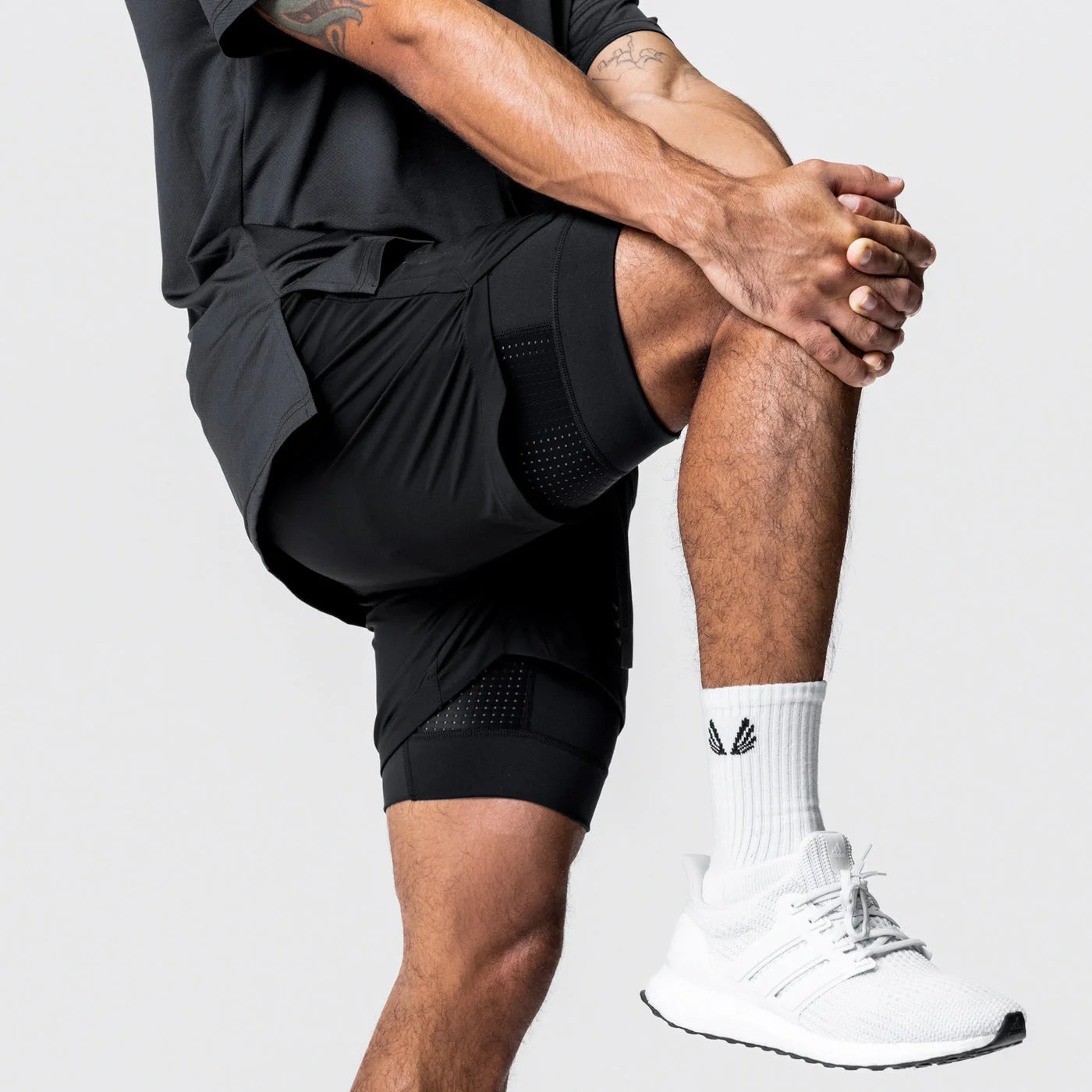 AOLA Custom  2 in 1 Summer Breathable Lining Sports Workout Gym Men's Running Basketball Shorts414_voghion.com
