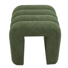Custom Modern Luxurious Square Functional Stool Fabric Boucle Decorative Ottoman