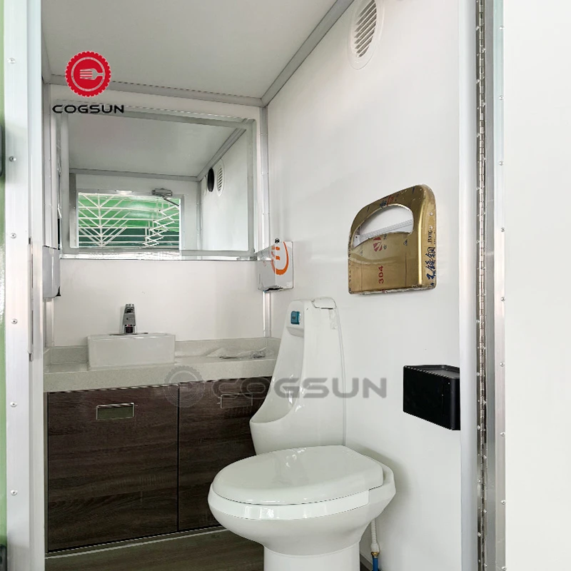 Cogsun Custom Mobile Restroom Trailer with Quick Setup and Reliable Features Portable Toilet Trailer with Shower Room