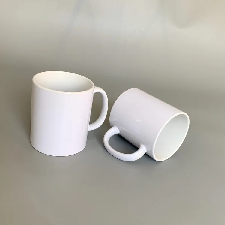 Hot Selling 11 oz Customizable Mug Handle Sublimation Coated Cup Heat Transfer Mug