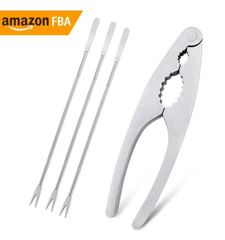 Kitchen Gadget 2024 Stainless Steel Lobster Crab Crackers Set With