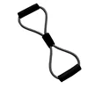 All-black figure-eight resistance band (OPP packaging)