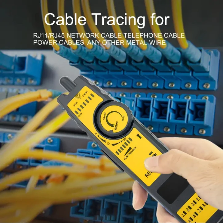High Precision Cable Tracker Network Tester Long Range RJ11 RJ45 Wire ...