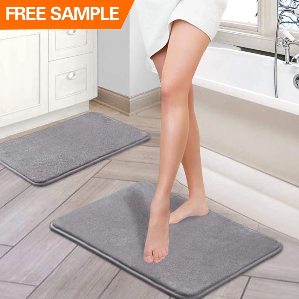  Genteele Bath Mats for Bathroom Non Slip - Red 20 x