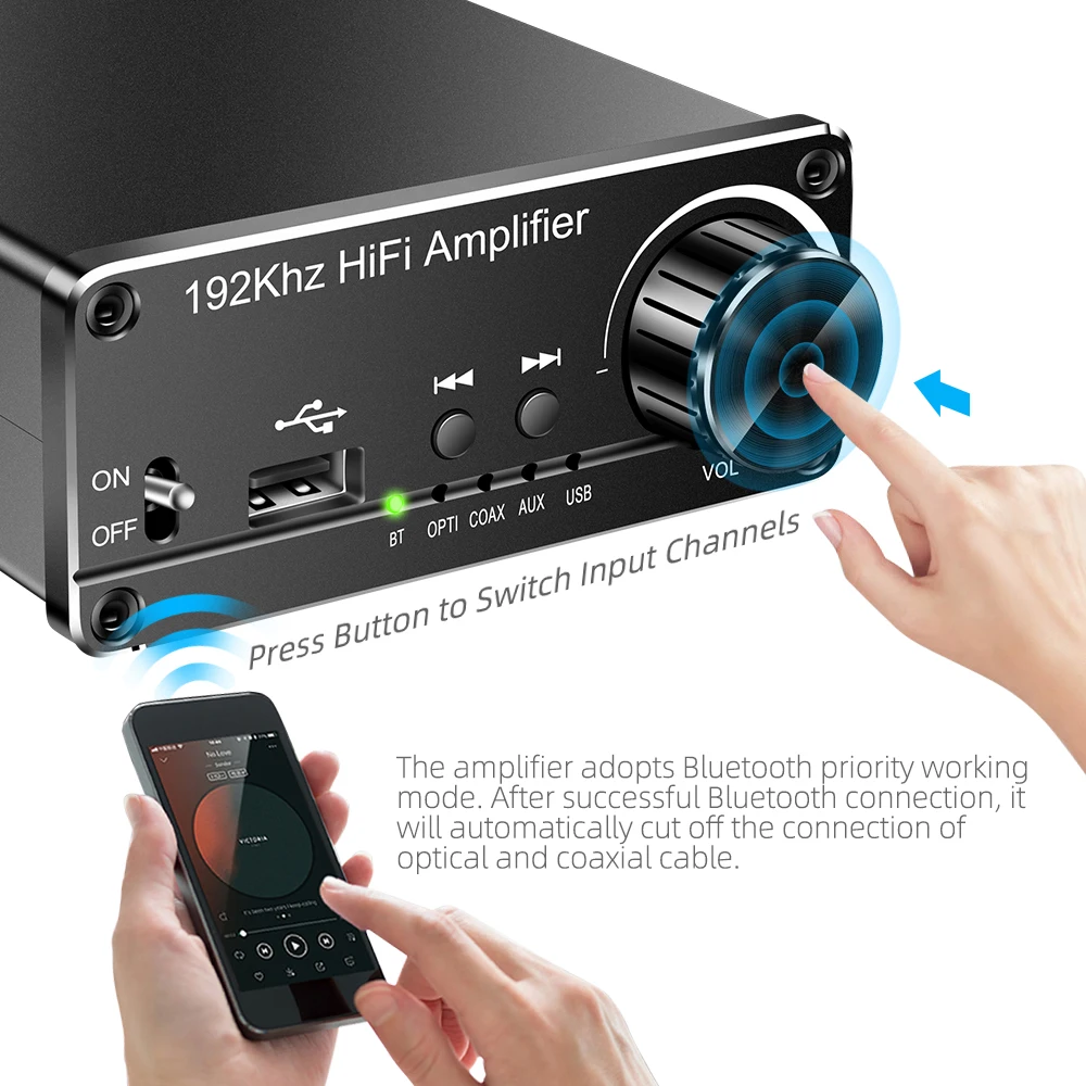 Amp Mini Audio Power Amplifier 60w Dac Audio Amplifier Mini Hifi L