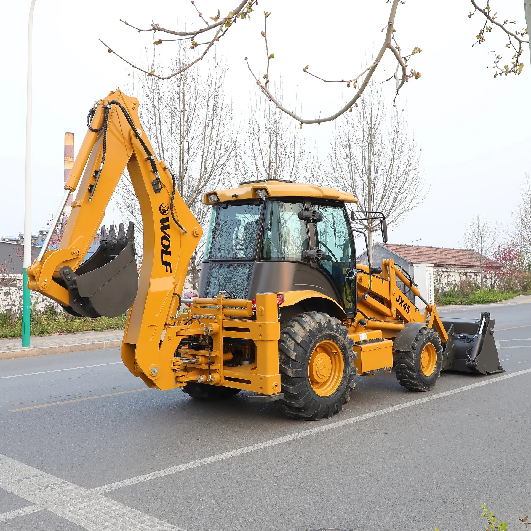 WOLF JX45 Compacted Loader Backhoe With cummins Engine